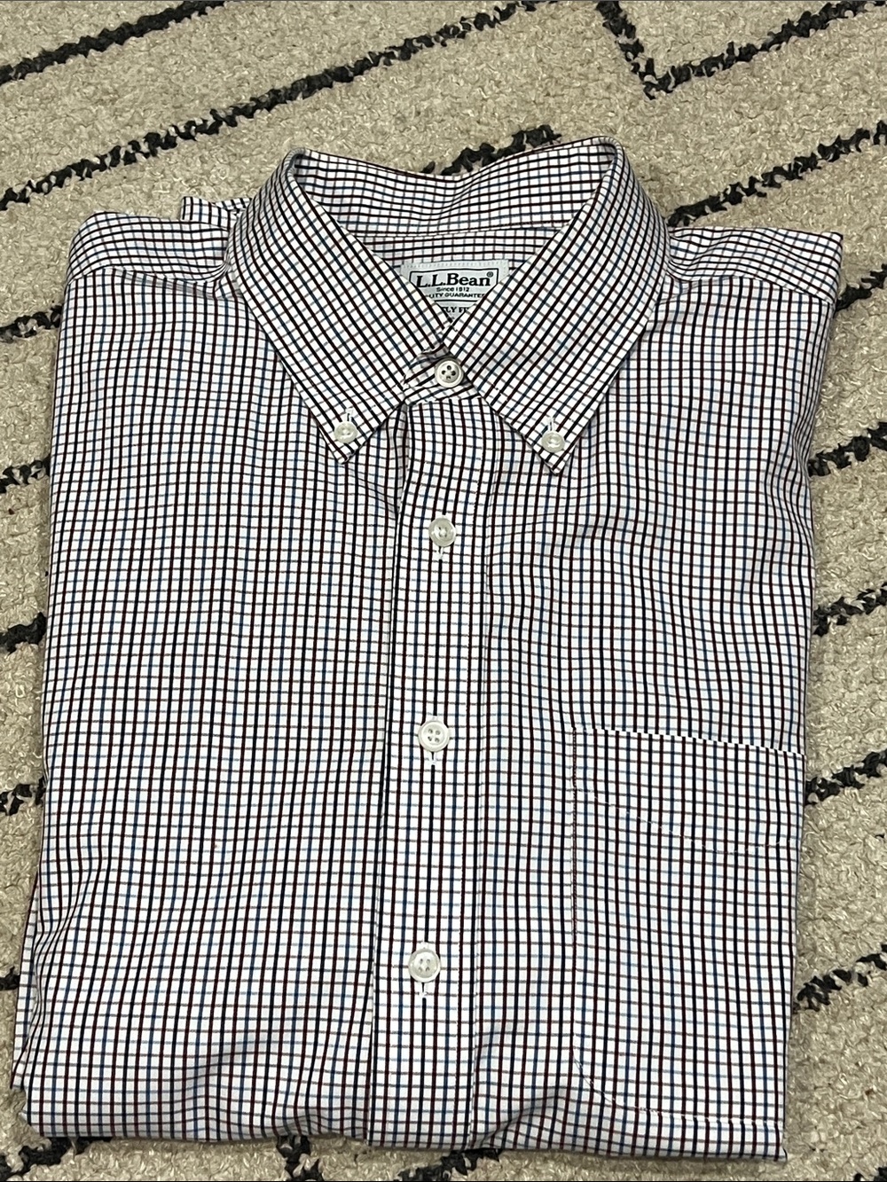 L.L. Bean Men's Check Button-Down Shirt